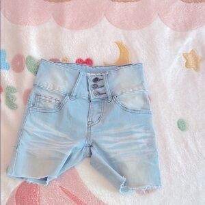 Stylish Light Blue Kids Denim Shorts